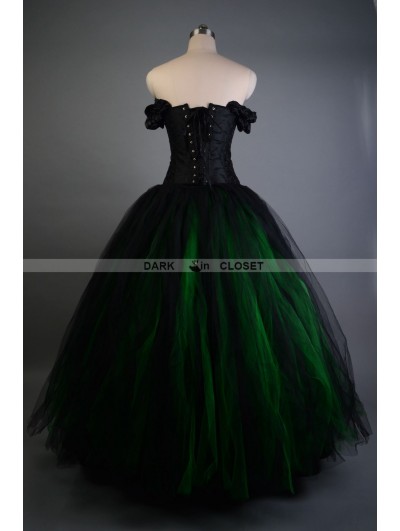 Punk Rave Long Gothic Wedding Prom Dress Ball Gown Red Black Steampunk  Victorian | eBay