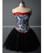 Short Gothic Burlesque Corset Prom Party Dress