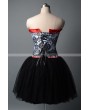 Short Gothic Burlesque Corset Prom Party Dress