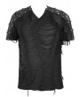 Devil Fashion Black Gothic Punk Rock Short Sleeve T-Shirt for Men