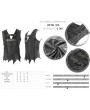 Devil Fashion Black Gothic Punk Irregular Buckle Vest Top for Men