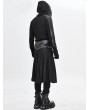 Devil Fashion Black Gothic Punk Pleated Half Skirt for Men