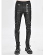 Devil Fashion Black Gothic Punk Dark Patterned Suit Trousers for Men