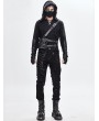 Devil Fashion Black Gothic Punk Slim Long Pants for Men