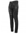 Devil Fashion Black Gothic Punk Slim Long Pants for Men