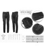 Devil Fashion Black Gothic Punk Slim Long Pants for Men