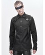 Devil Fashion Black Gothic Punk Long Sleeve Shirt for Men