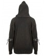 Devil Fashion Do Old Gothic Steampunk Long Sleeve Hooded Loose Sweater for Men