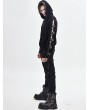 Devil Fashion Black Gothic Punk Long Sleeve Hooded Sweater for Men