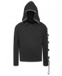 Devil Fashion Black Gothic Punk Long Sleeve Hooded Sweater for Men