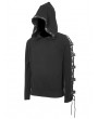 Devil Fashion Black Gothic Punk Long Sleeve Hooded Sweater for Men