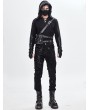 Devil Fashion Black Gothic Punk Harness Belt with Bags for Men