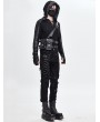 Devil Fashion Black Gothic Punk Harness Belt with Bags for Men