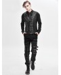 Devil Fashion Gothic Punk Military Uniform Vest for Men 