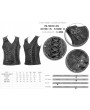 Devil Fashion Gothic Punk Military Uniform Vest for Men 