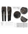 Devil Fashion Brown Gothic Punk Do Old Style Rivets Trousers for Men