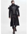 Devil Fashion Black Gothic Punk Winter Warm Long Coat for Men