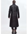 Devil Fashion Black Gothic Punk Winter Warm Long Coat for Men