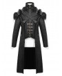Devil Fashion Black Gothic Punk Winter Warm Long Coat for Men
