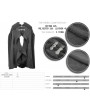 Devil Fashion Black Gothic Irregular Winter Warm Long Cape for Men