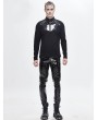 Devil Fashion Black Gothic Punk Latex Long Pants for Men