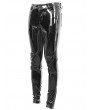 Devil Fashion Black Gothic Punk Latex Long Pants for Men