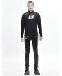 Devil Fashion Black Gothic Punk Slim Latex Long Pants for Men