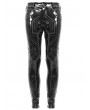 Devil Fashion Black Gothic Punk Slim Latex Long Pants for Men