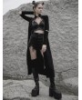 Punk Rave Black Street Fashion Gothic Grunge Slim Casual Long Trench Coat for Women