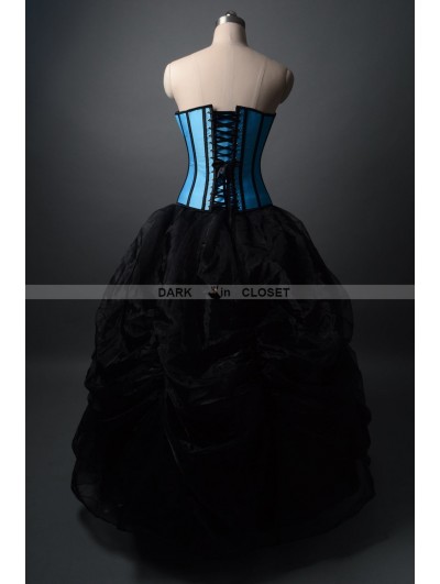 black and blue corset dress Elektra Embellished Corset Formal Dress