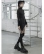 Punk Rave Black Street Fashion Gothic Grunge Irregular Slim Sexy Casual Short Dress