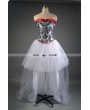 Fashion Gothic High-Low Corset Prom Party Dress