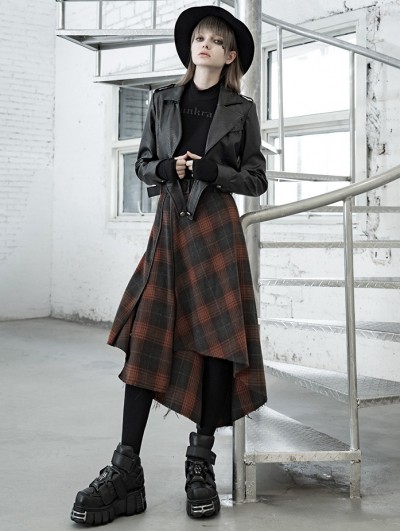 plaid skirt grunge
