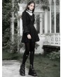 Punk Rave Black Street Fashion Gothic Grunge Long Sleeve Short Casual Dress