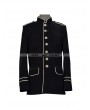 Pentagramme Black Military Style Gothic Jacket for Men