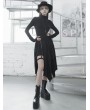 Punk Rave Black Street Fashion Gothic Grunge Velvet Irregular Pleated Casual Skirt