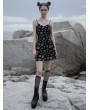 Punk Rave Black Street Fashion Gothic Grunge Velvet Sleeveless Mini Dress