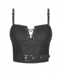 Dark in Love Black Gothic Punk Metal Corset Top for Women