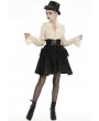 Dark in Love Ivory Vintage Steampunk Long Sleeve Blouse for Women
