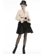 Dark in Love Ivory Vintage Steampunk Long Sleeve Blouse for Women