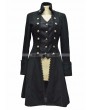 Pentagramme Black Gothic Long Coat for Women