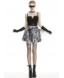 Dark in Love Black Gothic Punk Grunge Decadent Irregular Mini Skirt