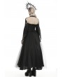 Dark in Love Black Vintage Gothic Strapless Gorgeous Maxi Prom Party Dress