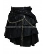Pentagramme Black Gothic Punk Short Skirt 