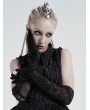 Punk Rave Black Daily Wear Vintage Pattern Gothic Gloves for Women