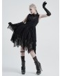 Punk Rave Black Daily Wear Vintage Pattern Gothic Gloves for Women