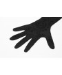 Punk Rave Black Daily Wear Vintage Pattern Gothic Gloves for Women