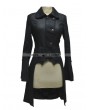 Pentagramme Black Long Sleeves High-Low Gothic Jacket for Women