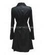 Pentagramme Black Long Sleeves High-Low Gothic Jacket for Women