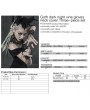 Punk Rave Black Gothic Vine Gloves Neck Cover Three-Piece Set for Women
